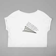 Load image into Gallery viewer, Paper Plane - Madhubani Art - Crop Top
