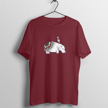 Load image into Gallery viewer, Coy Hippo with a Friend - Men&#39;s T-Shirt  5ffcf280950e7
