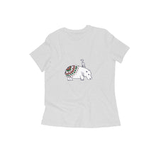 Load image into Gallery viewer, Coy Hippo with a Friend - Women&#39;s T-Shirt  5ffdcaf0383d7

