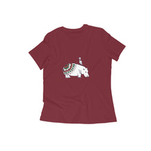 Load image into Gallery viewer, Coy Hippo with a Friend - Women&#39;s T-Shirt  5ffdcaf05b5d9
