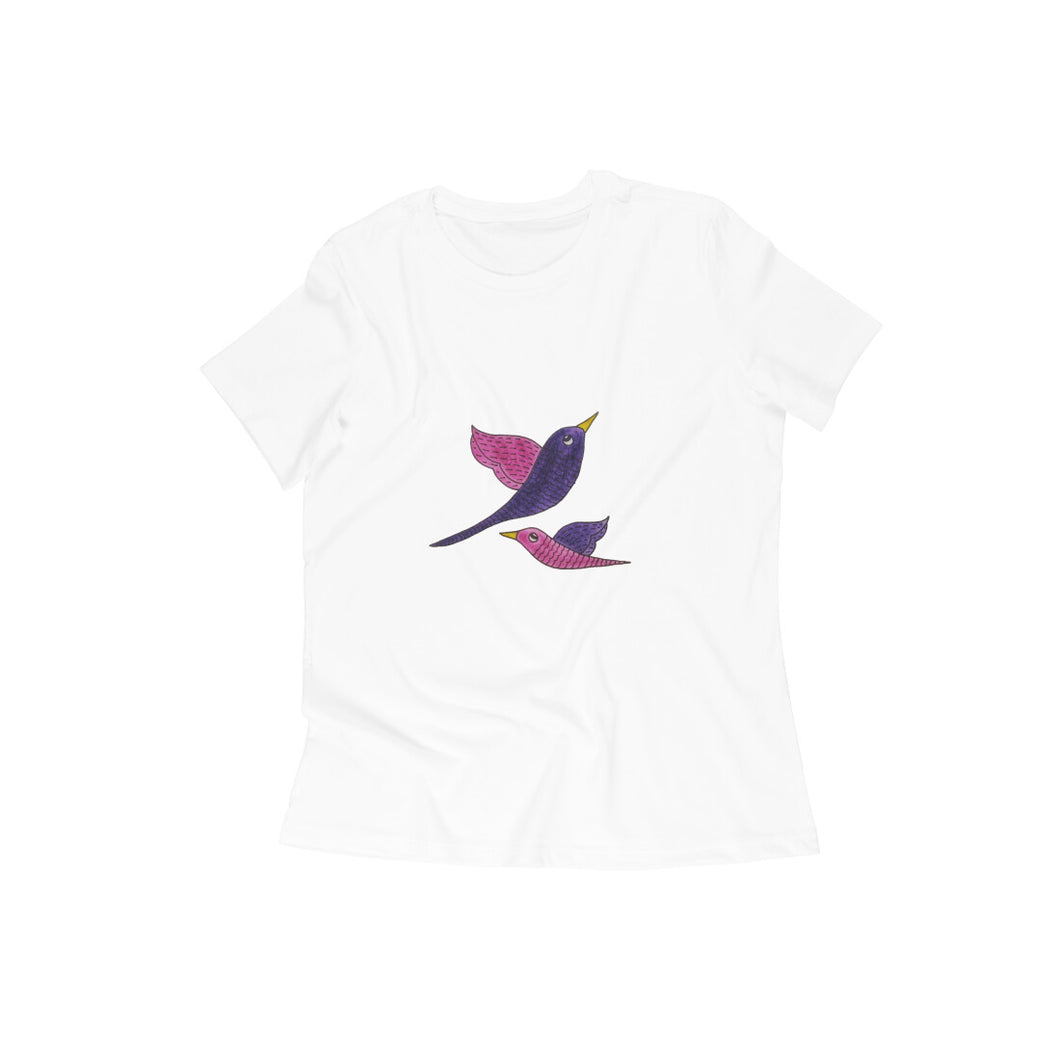 Hie Hie Birdies - Gond Art - Women's T-Shirt