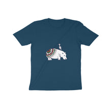 गैलरी व्यूवर में इमेज लोड करें, Coy Hippo with a Friend - Mandala Art - Kids&#39; T-Shirt  601845afcbcb0
