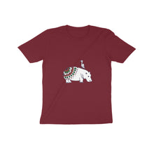 गैलरी व्यूवर में इमेज लोड करें, Coy Hippo with a Friend - Mandala Art - Kids&#39; T-Shirt  601845afcf1d8
