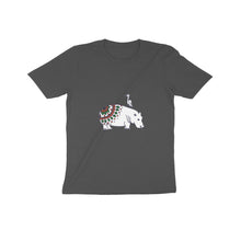 गैलरी व्यूवर में इमेज लोड करें, Coy Hippo with a Friend - Mandala Art - Kids&#39; T-Shirt  601845afe6582
