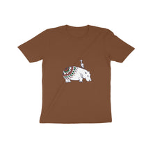 गैलरी व्यूवर में इमेज लोड करें, Coy Hippo with a Friend - Mandala Art - Kids&#39; T-Shirt  601845afe86fd
