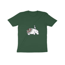 गैलरी व्यूवर में इमेज लोड करें, Coy Hippo with a Friend - Mandala Art - Kids&#39; T-Shirt  601845aff3781
