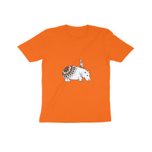 गैलरी व्यूवर में इमेज लोड करें, Coy Hippo with a Friend - Mandala Art - Kids&#39; T-Shirt  601845b00221a
