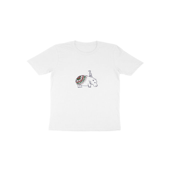 Coy Hippo with a Friend - Mandala Art - Toddlers' T-Shirt  603d343aafc94