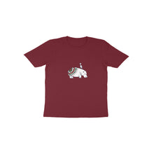 गैलरी व्यूवर में इमेज लोड करें, Coy Hippo with a Friend - Mandala Art - Toddlers&#39; T-Shirt  603d343ab93df
