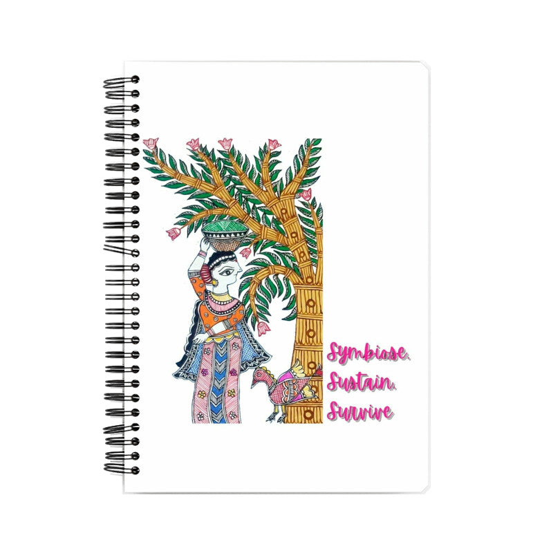 Symbiose - Madhubani Art - Notebook