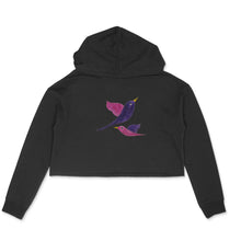 Load image into Gallery viewer, Hie Hie Birdies - Gond Art - Crop Hoodie
