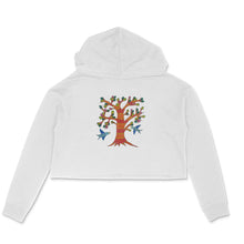 Load image into Gallery viewer, Ek Ped - Gond Art - Crop Hoodie  60d9da43853c6
