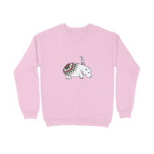 Load image into Gallery viewer, Coy Hippo with a Friend - Mandala Art - Sweatshirt  60dba9976d6af
