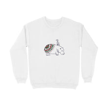 गैलरी व्यूवर में इमेज लोड करें, Coy Hippo with a Friend - Mandala Art - Sweatshirt  60dba9978eb97
