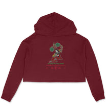 Load image into Gallery viewer, Silence of the Chasm - Madhubani Art - Crop Hoodie
