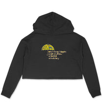 Load image into Gallery viewer, Umbrella Extraordinaire - Gond Art - Crop Hoodie
