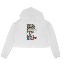 Load image into Gallery viewer, Brace Yourself - Madhubani Art - Crop Hoodie
