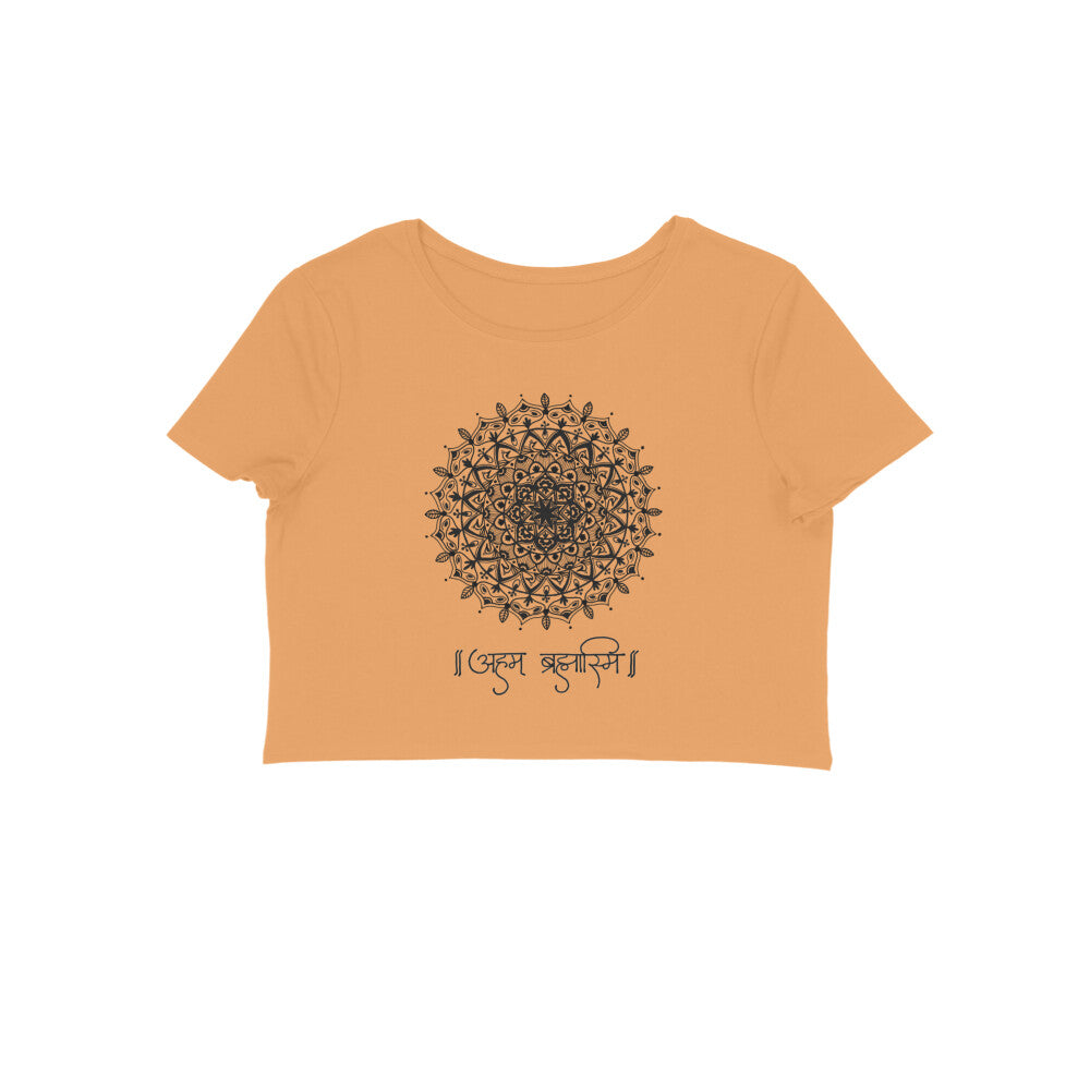 Aham Brahmasmi - Mandala Art - Crop Top