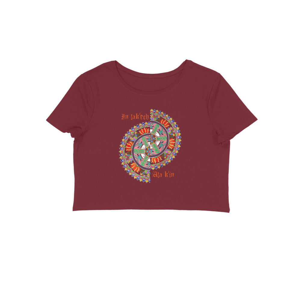 You Are My Other Me - Mandala Art - Crop Top