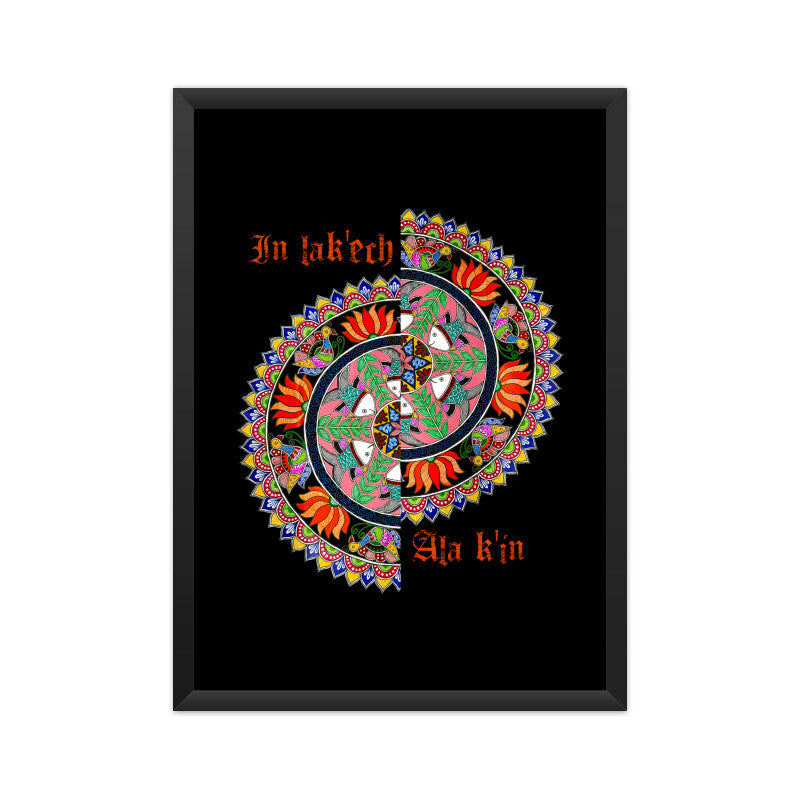 You Are My Other Me - Mandala Art - Wall Art (Framed)