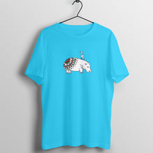 Load image into Gallery viewer, Coy Hippo with a Friend - Mandala Art - Loose Fit T-Shirt

