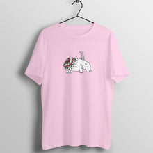 गैलरी व्यूवर में इमेज लोड करें, Coy Hippo with a Friend - Mandala Art - Loose Fit T-Shirt
