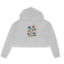 Load image into Gallery viewer, Flock Together - Warli Art - Crop Hoodie
