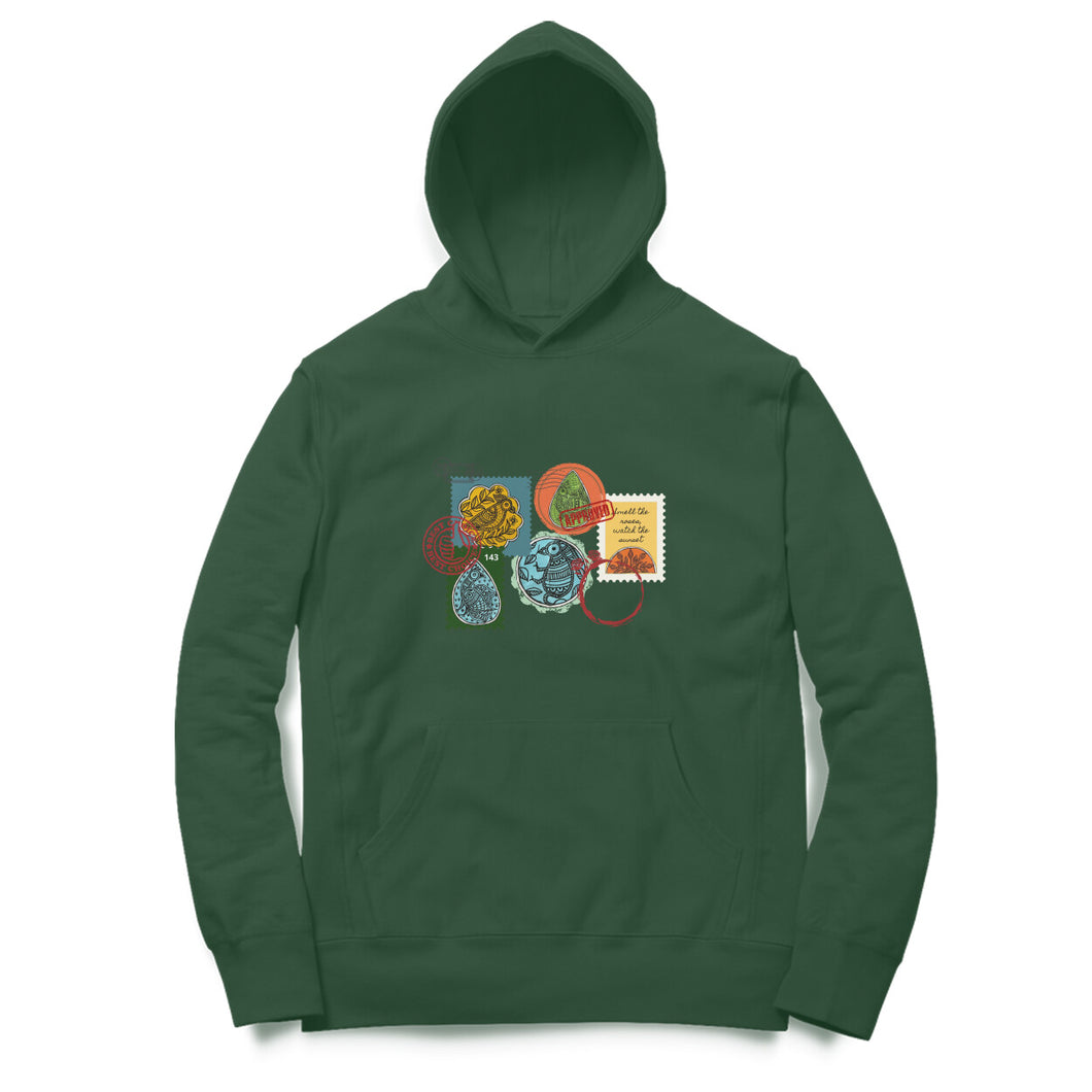 Stamps of Approval - Madhubani Art - Hoodie (Unisex)