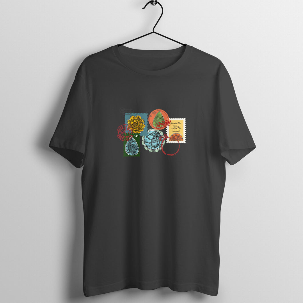Stamps of Approval - Madhubani Art - Loose Fit T-Shirt